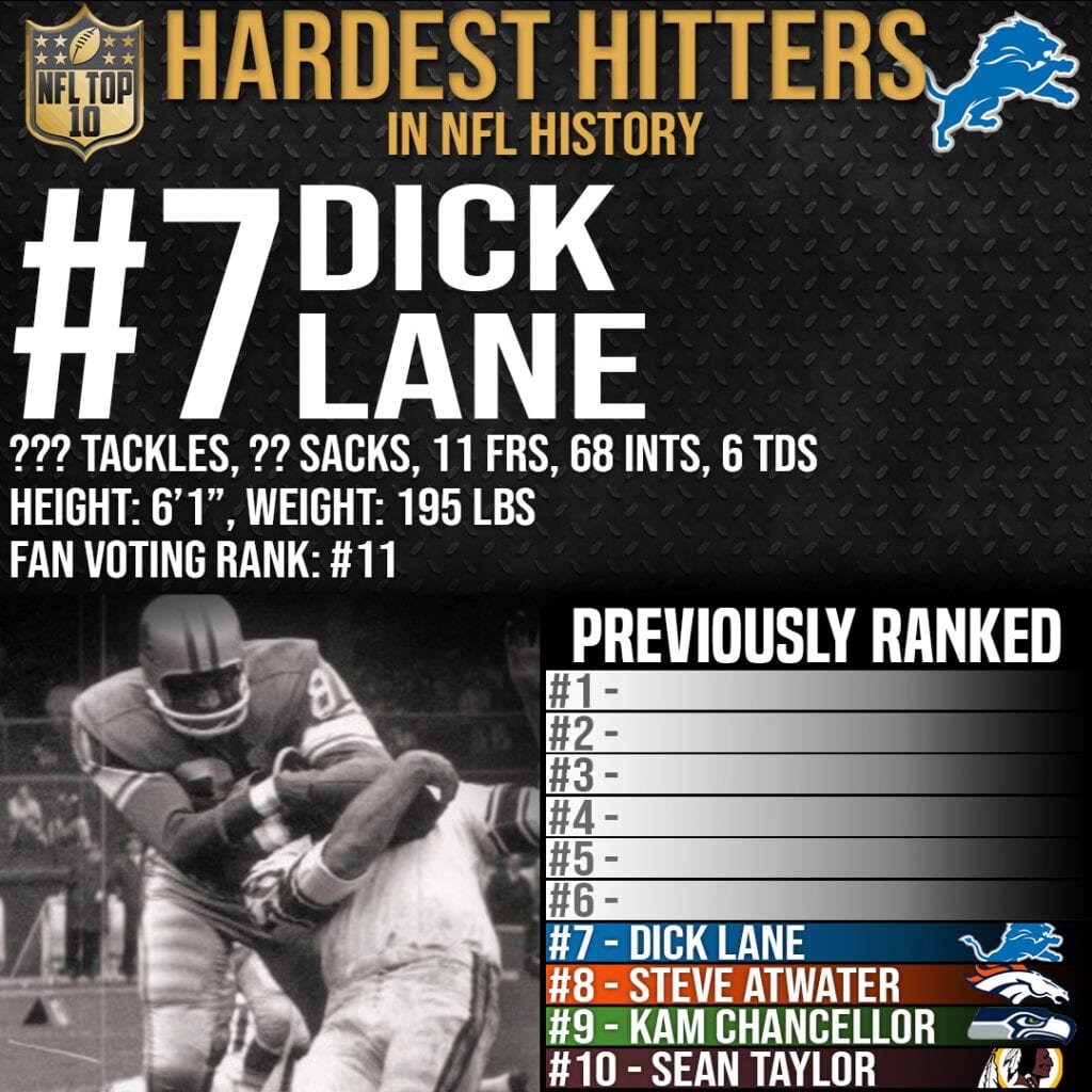 Top 10 Hardest Hitters Ever - #7 Dick Night Train Lane