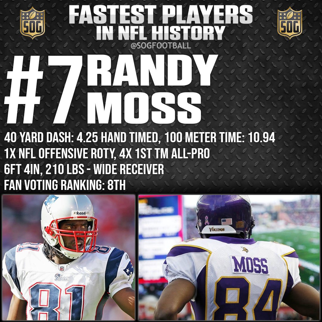Top 10 Fastest Players in NFL History - #7 Randy Moss