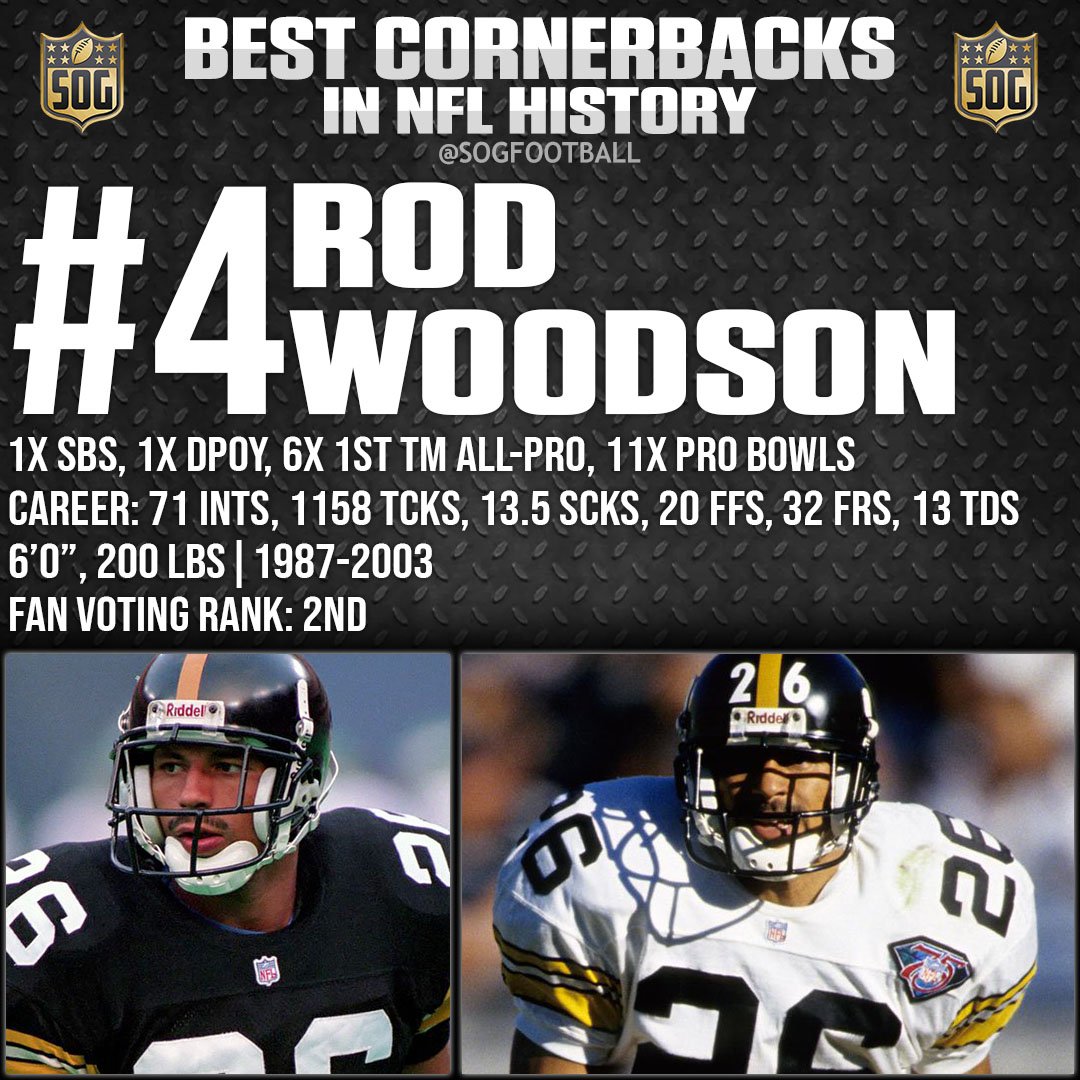 NFL Top 10 Best Cornerbacks of All-Time - #4 Rod Woodson
