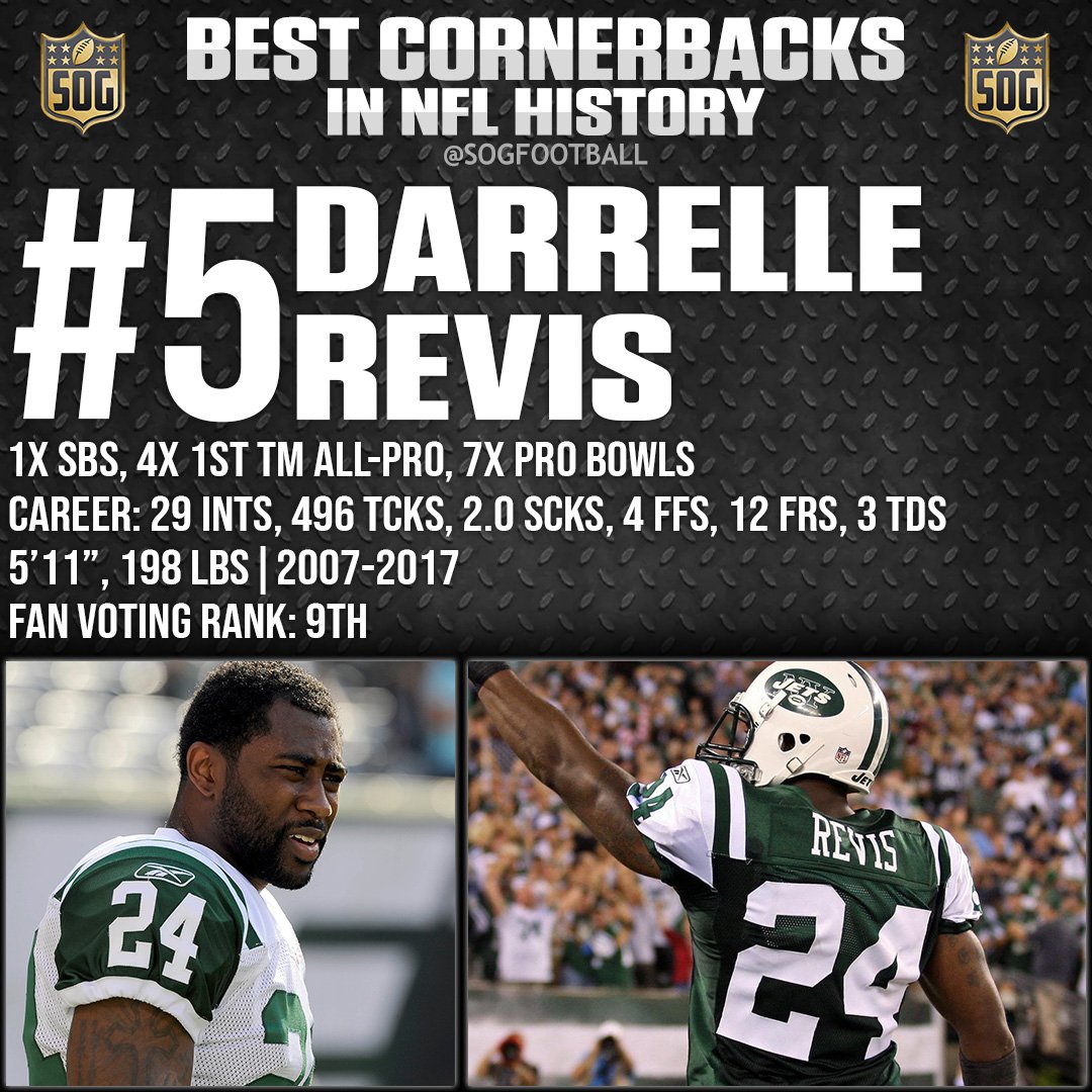 NFL Top 10 Best Cornerbacks of All-Time - #5 Darrelle Revis