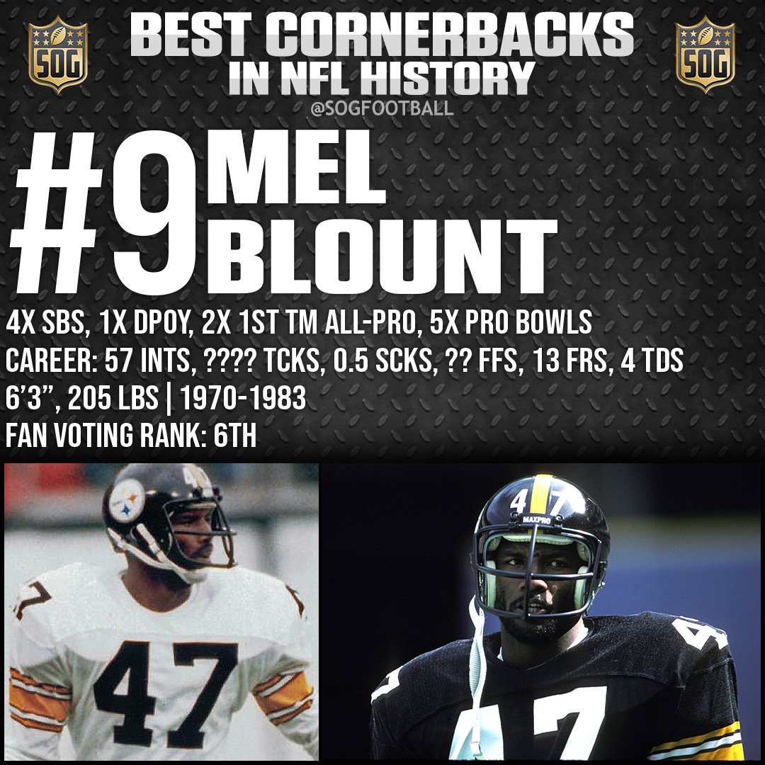 NFL Top 10 Best Cornerbacks of All-Time - #9 Mel Blount