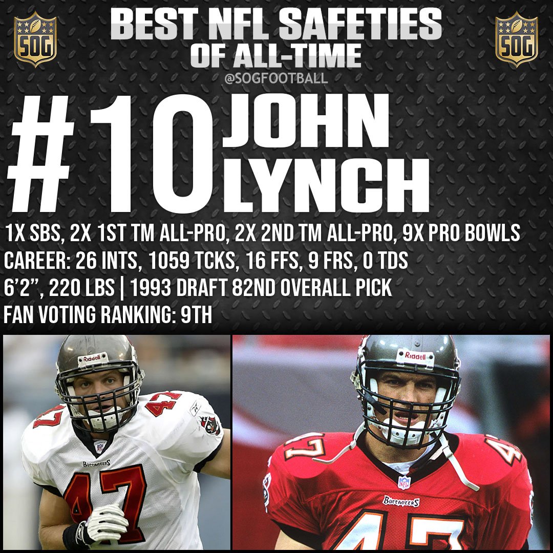 Top 10 Best Safeties Ever in NFL History - #10 John Lynch