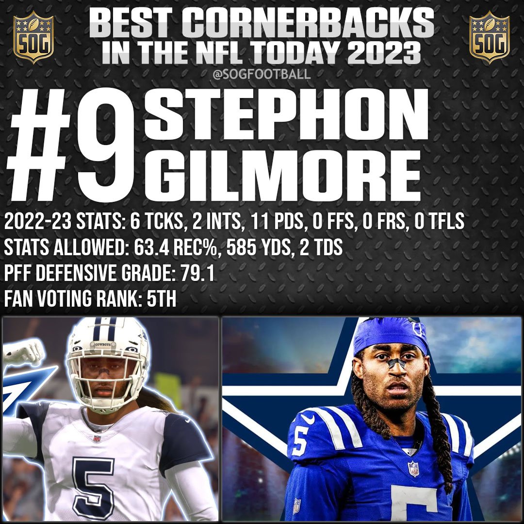 Top 10 Best Cornerbacks in the NFL Today 2023 Prediction - #9 Stephon Gilmore