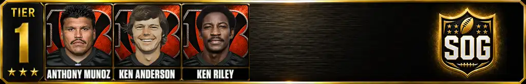 Tier 1 best Cincinnati Bengals of all-time featuring Anthony Munoz, Ken Anderson, and Ken Riley