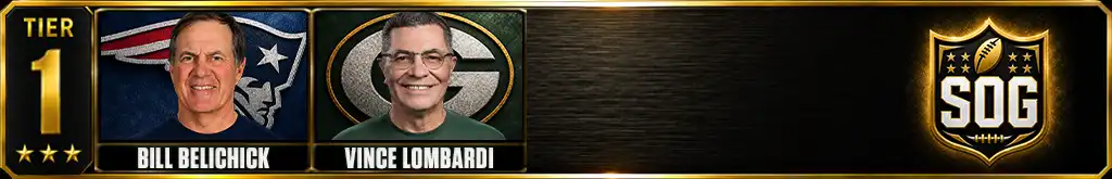 Best head coaches in NFL history Tier 1 graphic