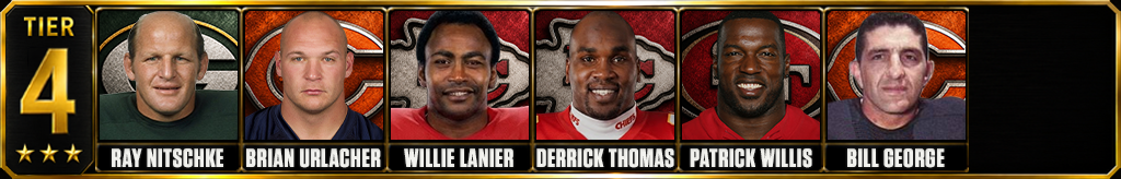 Best NFL linebackers of all-time Tier 4 graphic