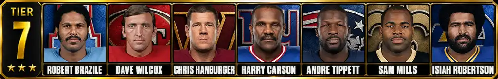 Best NFL linebackers of all-time Tier 7 graphic