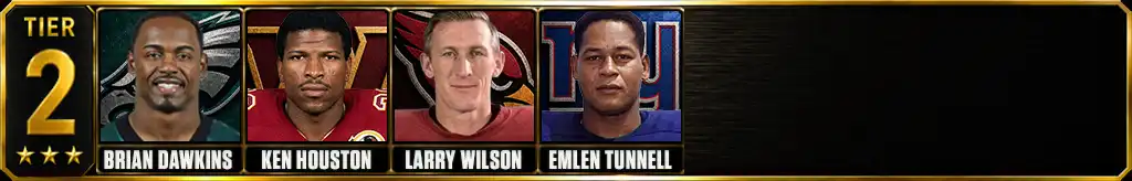 Tier 2 best safeties of all-time featuring Brian Dawkins, Ken Houston, Larry Wilson, Emlen Tunnell