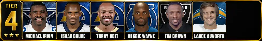 Best wide receivers in NFL history Tier 4 graphic