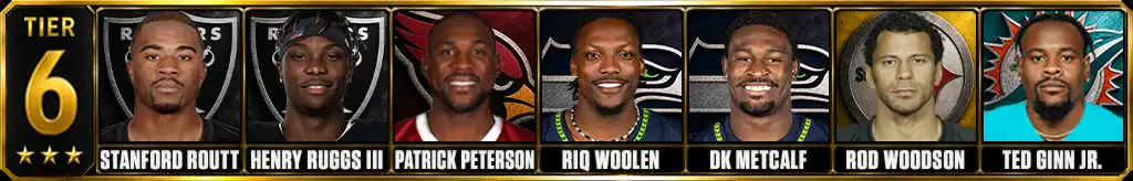 Fastest NFL Players history Tier 6 graphic