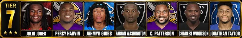 Fastest NFL Players history Tier 7 graphic