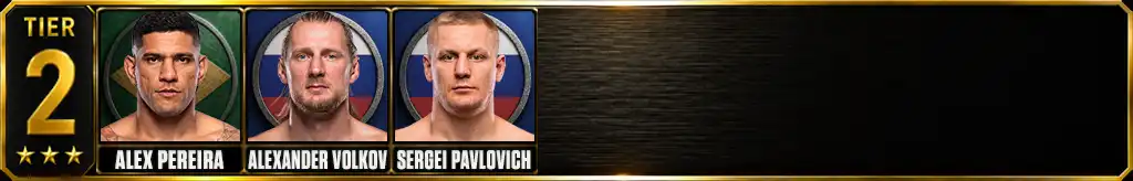 UFC heavyweight rankings Tier 2 with Alex Pereira, Alexander Volkov and Sergei Pavlovich
