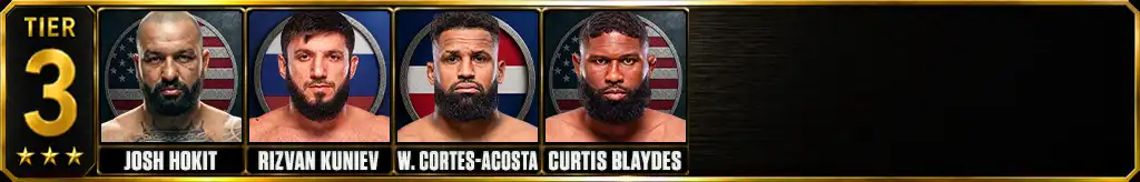 UFC heavyweight rankings Tier 3 with Josh Hokit, Rizvan Kuniev, Waldo Cortes-Acosta and Curtis Blaydes