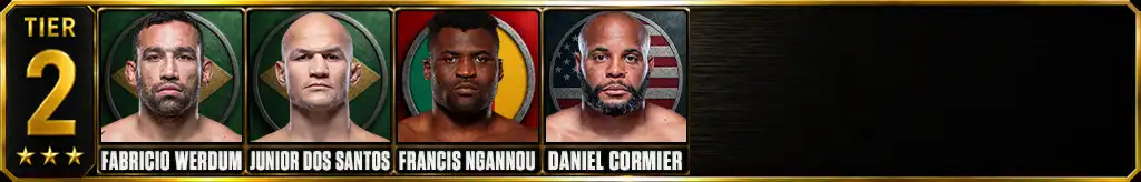 Tier 2 of the best UFC heavyweights ever