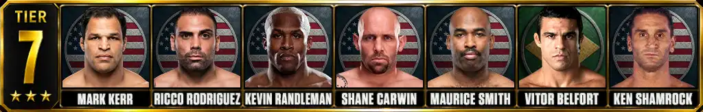 Tier 7 of the best UFC heavyweights ever
