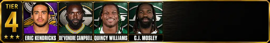 Tier 4 best off-ball linebackers since 2020: Eric Kendricks, De'Vondre Campbell, Quincy Williams and C.J. Mosley
