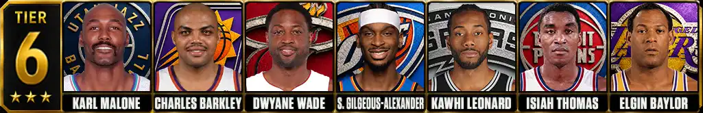 Best NBA players of all-time in NBA history Tier 6 graphic