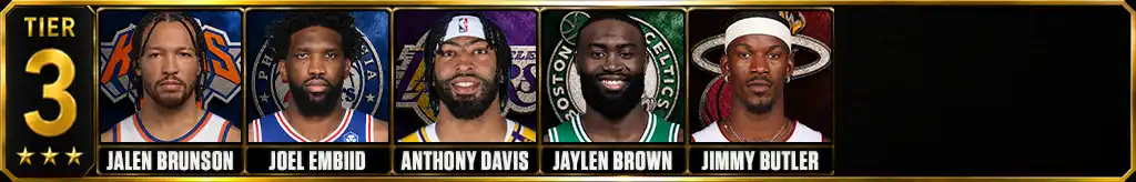 Tier 3 of the best NBA players since 2020