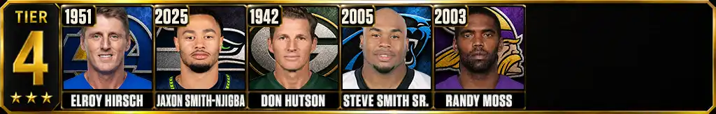 Best wide receiver seasons in NFL history Tier 4 graphic