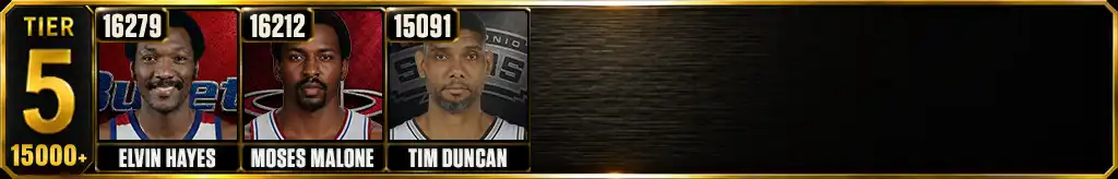 Most rebounds in NBA history Tier 5 graphic